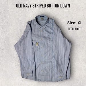 Old Navy Striped Button Down. Size: XL. NWT